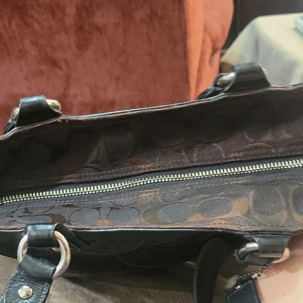 Coach Circle Patchwork East West Shoulder Bag - Picture 8 of 10